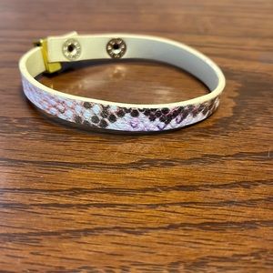 Erimish pink snakeskin bracelet